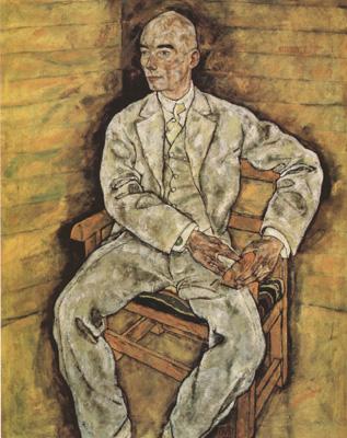 Egon Schiele Portrait of Victor Ritter von Bauer (mk12) France oil painting art